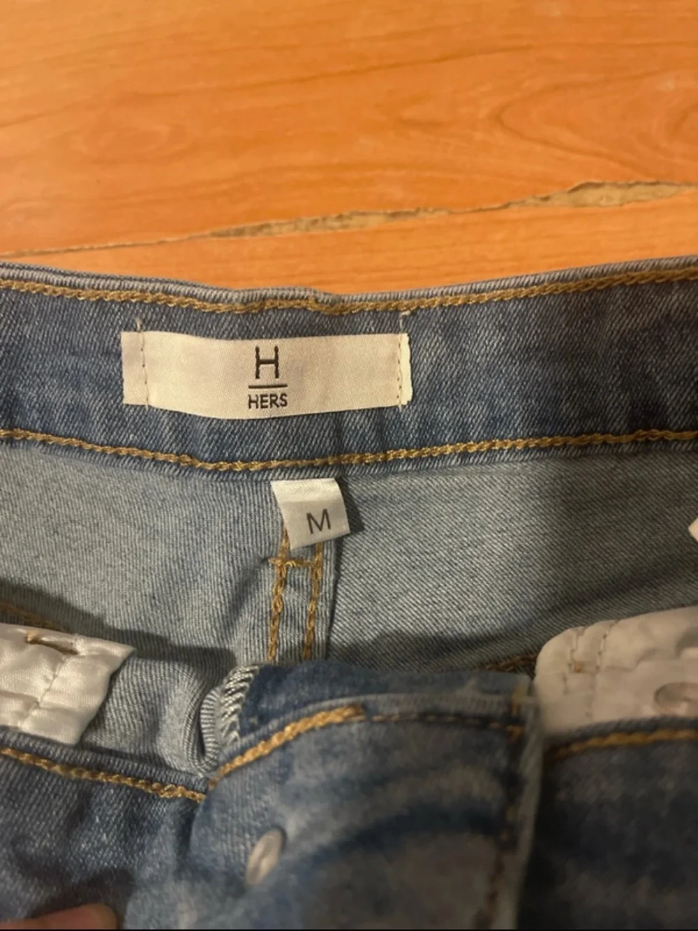 Women's high waisted Denim Shorts in Blue